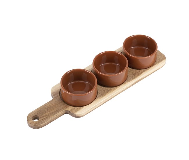 Schalenset Agros Castanho
