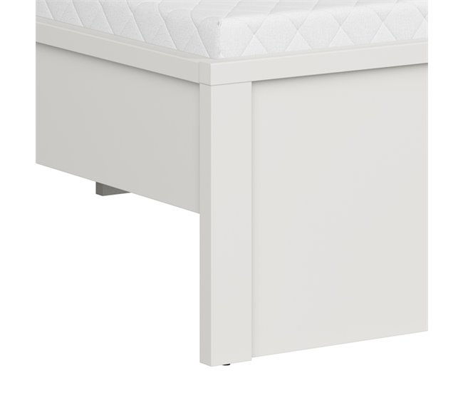 Cama com cabeceira alta Soren Branco
