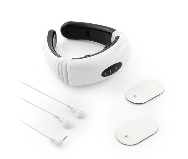 Aparelho de Massagem Eletromagnética para Pescoço e Costas Wellness Care Branco