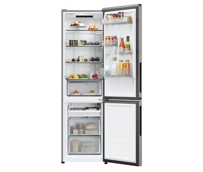 Combinado CANDY CNCQ2T518E 279 litros no frost classe E Inoxidavel
