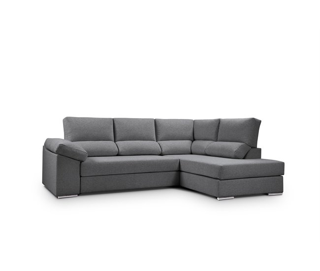 Sofá de canto L BARI XL Antracite