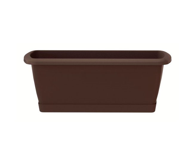 Jardinera Respment com suporte Castanho