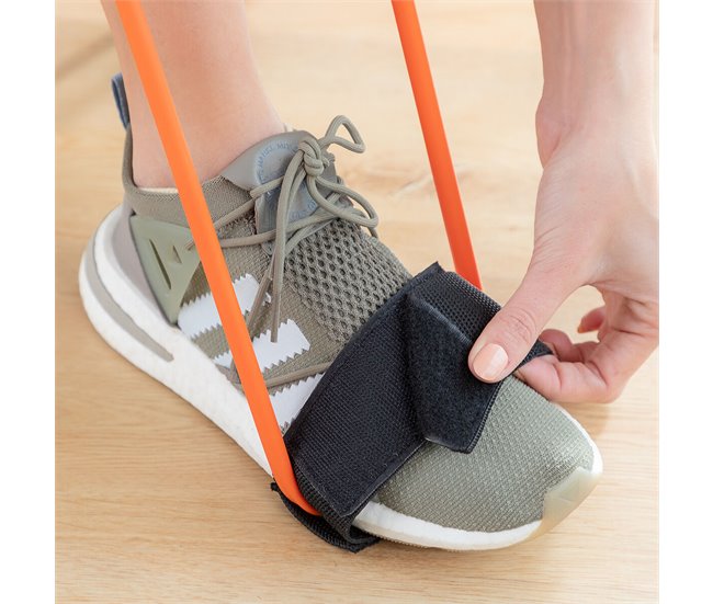 Cinto com Elásticos de Resistência para Glúteos e Guia de Exercícios Laranja