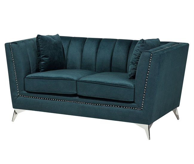 Beliani Conjunto de sofás GAULA Azul/ Verde