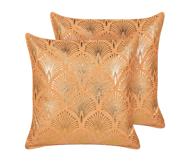 Beliani Almofada decorativa HOYA 45x45 Cinza