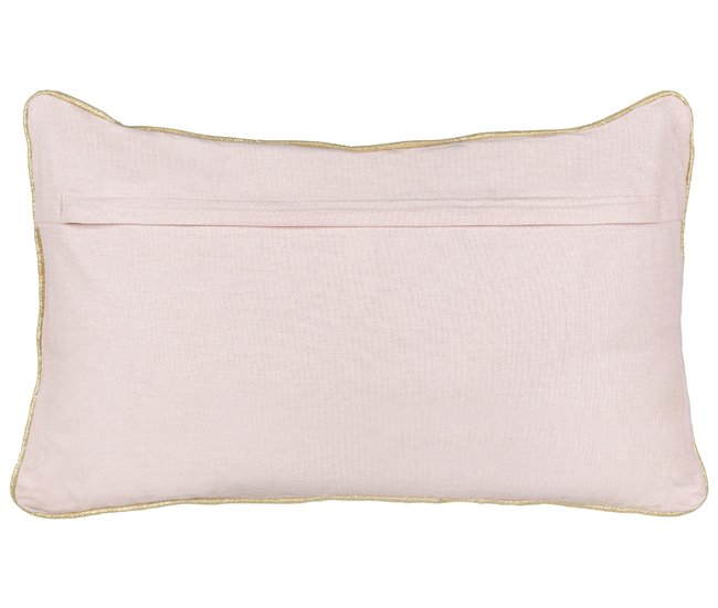 Beliani Almofada decorativa ALSOBIA Rosa