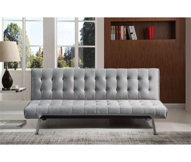 Sofá cama Nahia Cinza