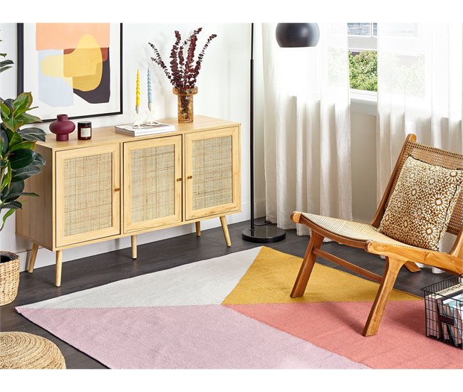 Beliani Pelos curtos NIZIP 140x200 Multicor