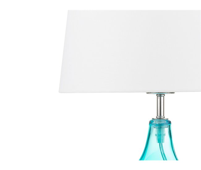 Beliani Candeeiro de mesa ERZEN Azul