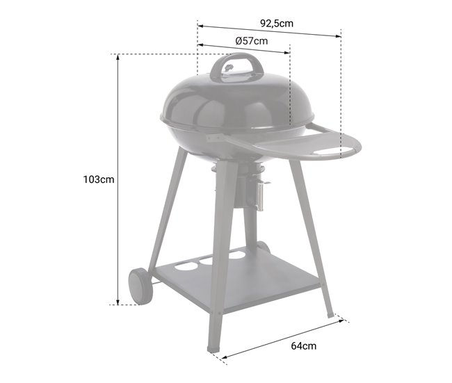 SOMAGIC - Barbecue a carvão YUTAN Preto
