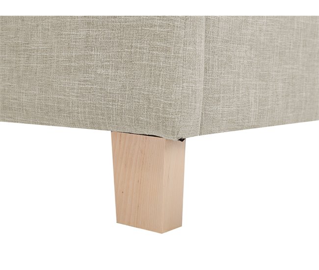 Beliani Cama com estrado Poliéster SENNEZ 155x216 Bege