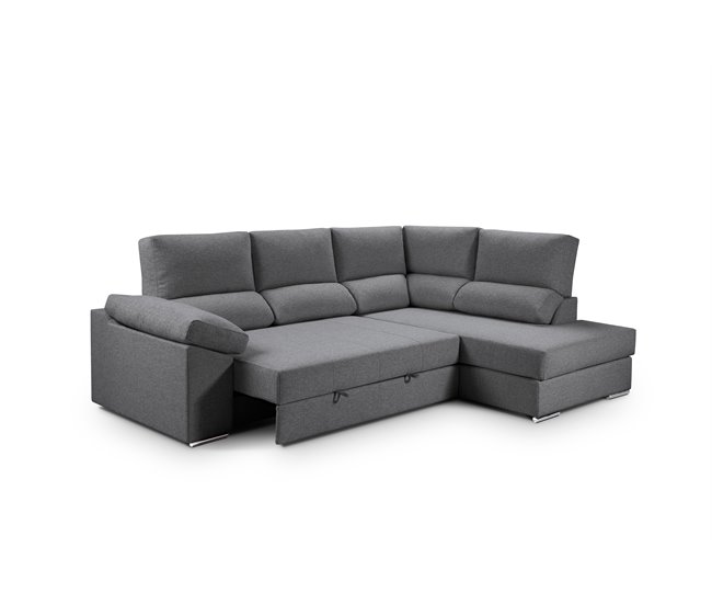 Sofá de canto L BARI XL Antracite