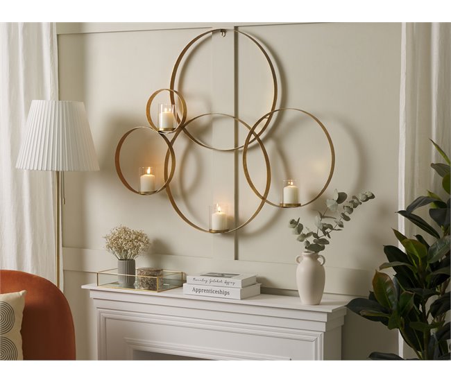 Beliani Candelabro BURU Dourado