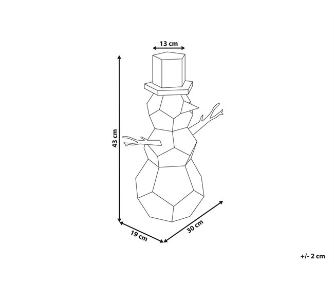 Beliani Iluminação de Natal ARCTICA Multicor