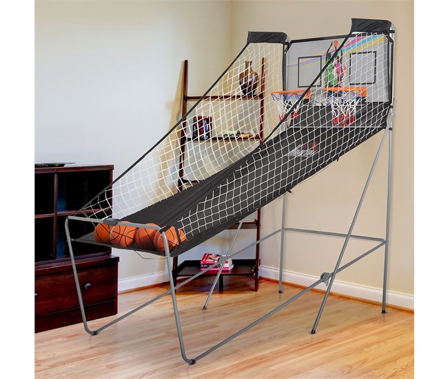 Conjunto Tabelas de Basquetebol Aço, tela Oxford, MDF HOMCOM Multicor