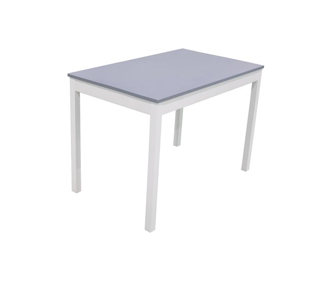 Conjunto de mesa com 4 cadeiras VERSALLES Branco/cinza