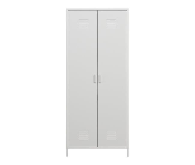 Armário de roupeiro Seinäjoki em aço 76 Branco