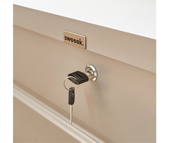 Arca de jardim metálica DETROIT 385L 99 AlumÍnio