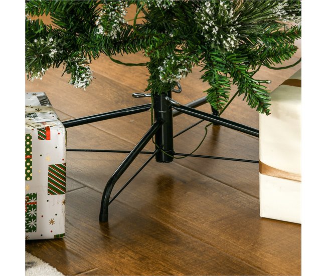 Árvore de Natal Plastico e Aço HOMCOM, casa - natal Verde
