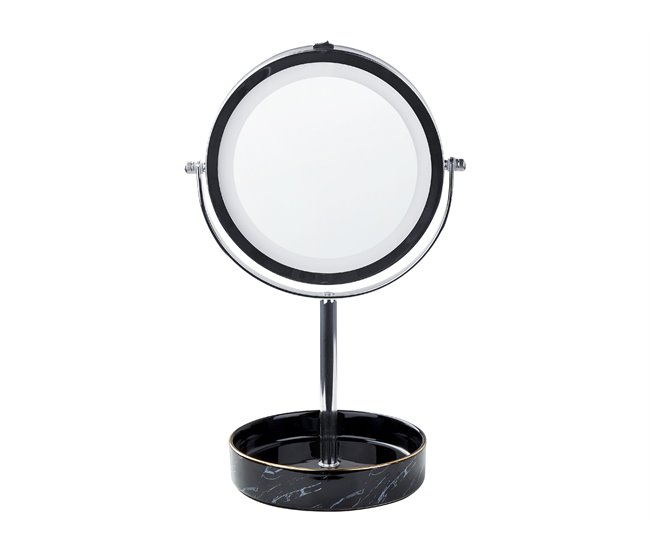 Beliani Espelho de maquilhagem SAVOIE 20x15 Preto
