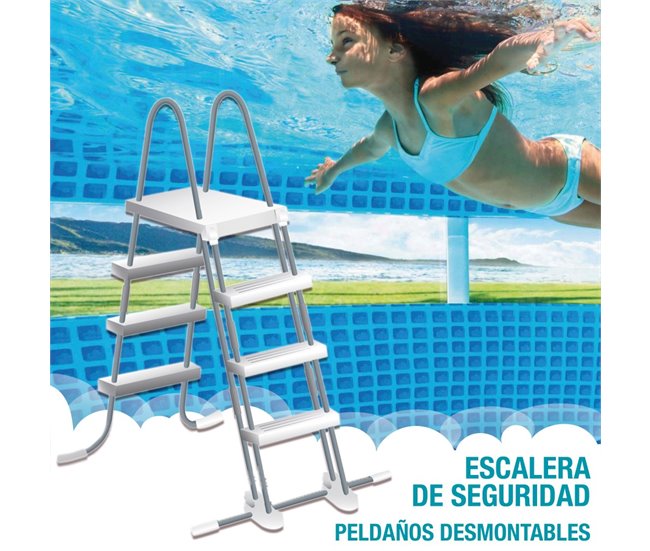 Quadro de prisma INTEX piscina desmontável Clearview Cinza
