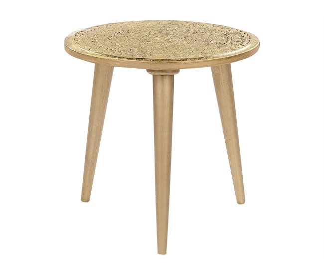 Beliani Mesa de apoio NARRA Dourado