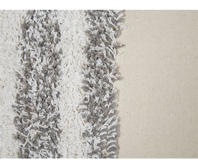 Beliani Almofada decorativa HELICONIA 45x45 Cinza