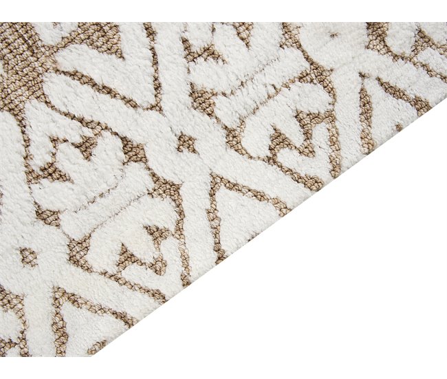Beliani Pelos curtos GOGAI 300x400 Branco/ Bege