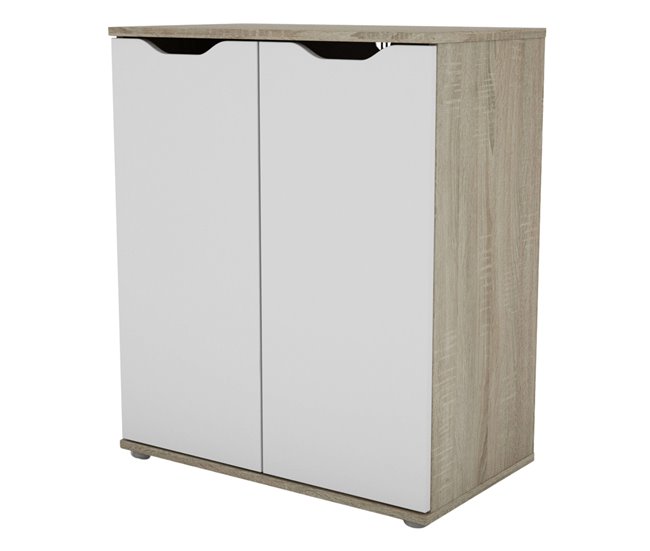 Aparador moderno para sala de estar com 2 portas dobráveis Multicor