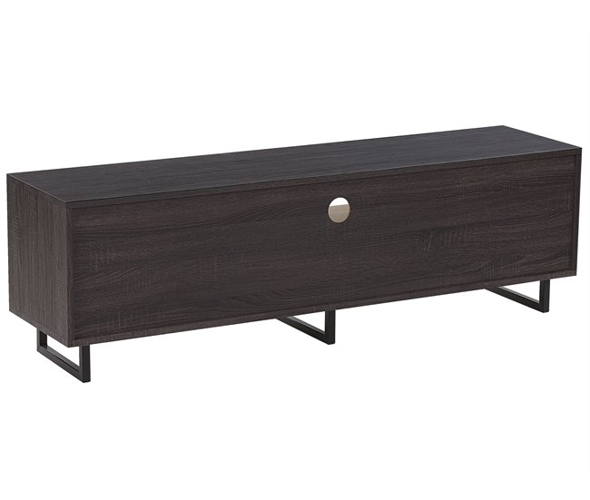Beliani Mesa de TV MADERA 140 Castanho