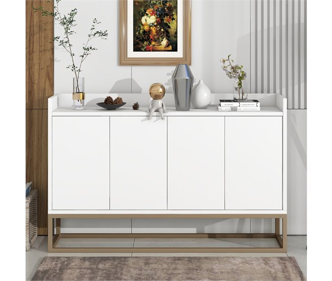 Aparador, portas, móveis de sala de jantar, sala de jantar 120 Branco