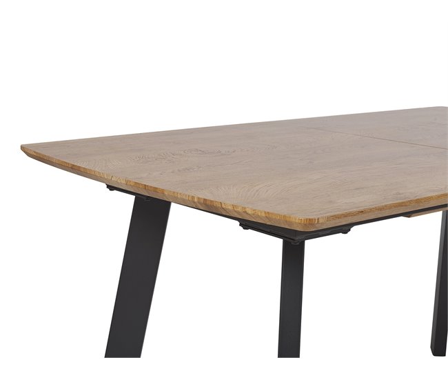 Beliani Mesa de jantar SALVADOR 90x160 Castanho