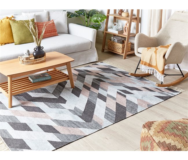 Beliani Entrelaçado NAKKAS 160x230 Multicor