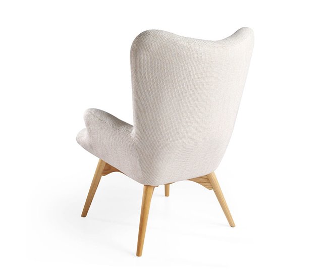 ANGEL CERDA Poltrona em tecido bege Bege