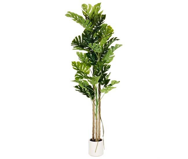 Beliani Planta artificial MONSTERA PLANT Verde