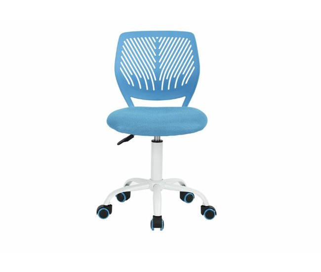 Cadeira de escritório para criança com rodas Azul Claro