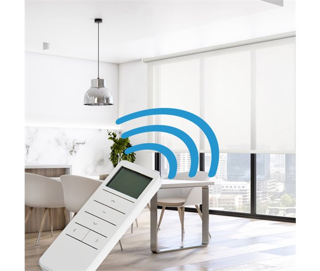 Estore de Rolo Screen Motorizados com remoto Tecido técnico 