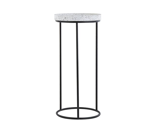 Beliani Conjunto de mesas TEXON 36x36 Preto