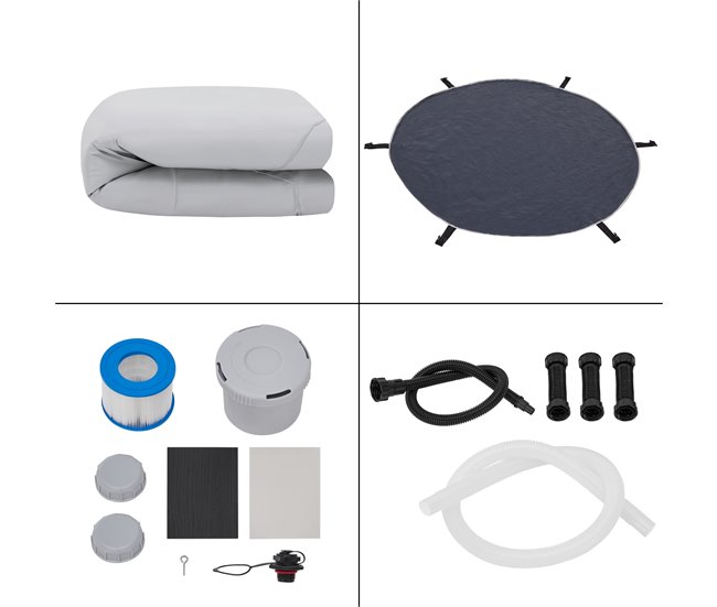 Banheira de hidromassagem insuflável Carbone 3 pessoas [pro.tec] Preto