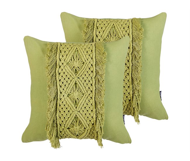 Beliani Almofada decorativa KALAM 45x45 Bege