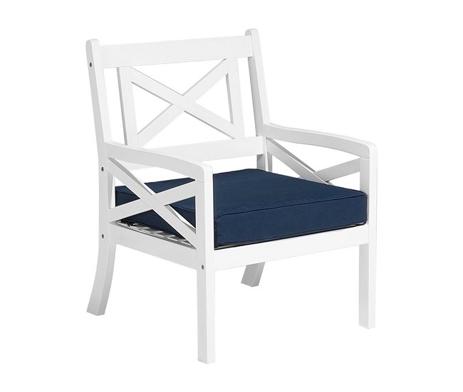 Beliani Cadeira de jardim BALTIC Branco
