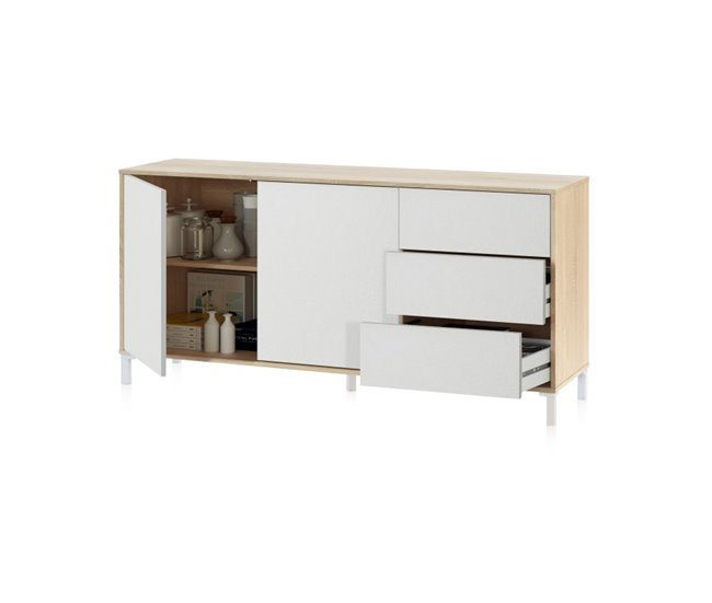 Aparador Lea 154 Cinzento/Natural