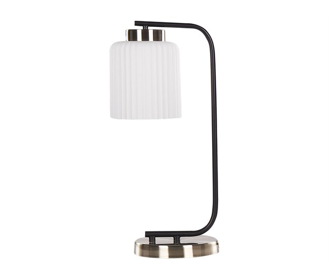 Beliani Lámpara de mesa CAUDELO Preto