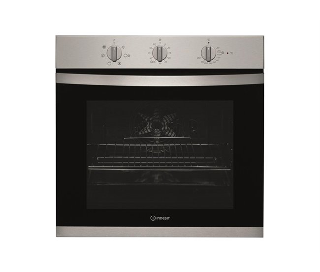 Forno elétrico INDESIT IFW 353H IX multifunções 71 litros A Preto/ Inox