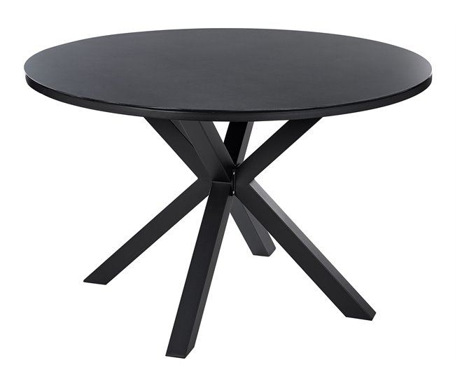 Beliani Conjunto de refeição MALETTO/GROSSETO Preto