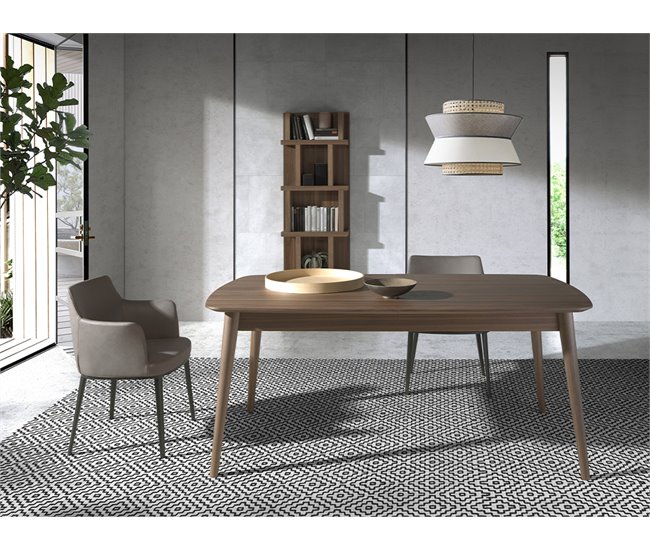 ANGEL CERDA Prateleira em madeira de nogueira 60 Nogal