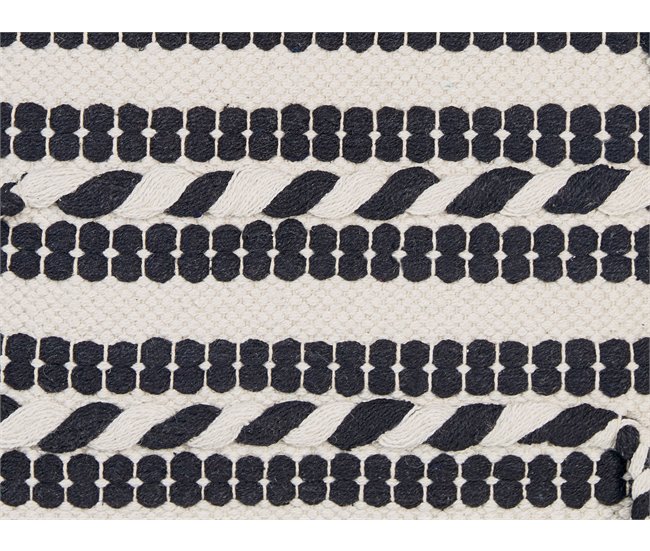 Beliani Almofada decorativa ENDIVE Preto