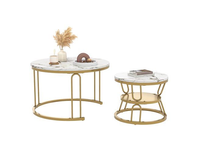 Mesa de centro, mesa auxiliar, mesa auxiliar 70x70 Branco