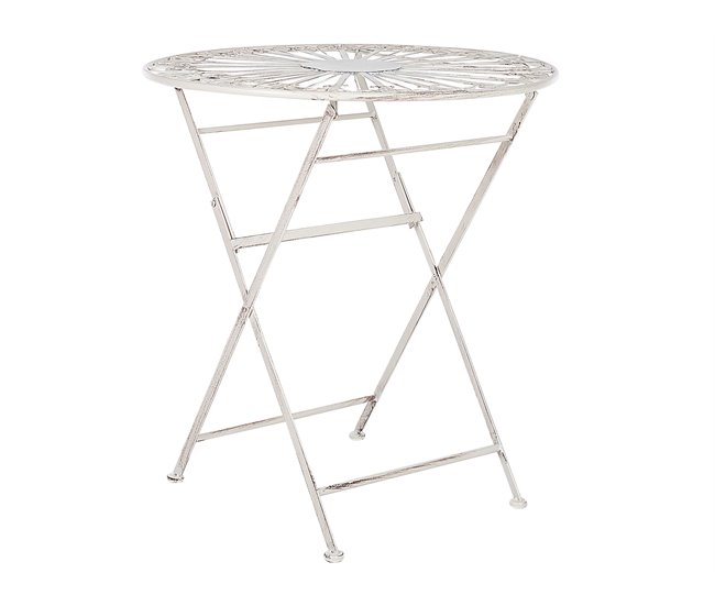 Beliani Mesa dobrável SCAFA Branco