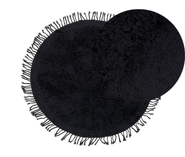 Beliani Shaggy (pelos longos) BITLIS 140x140 Preto
